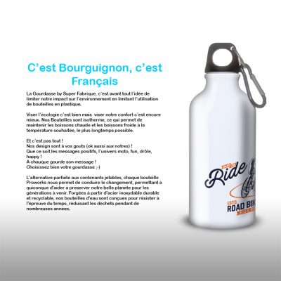 Gourde Alu et Thermos Cyclisme rétro tour 1900