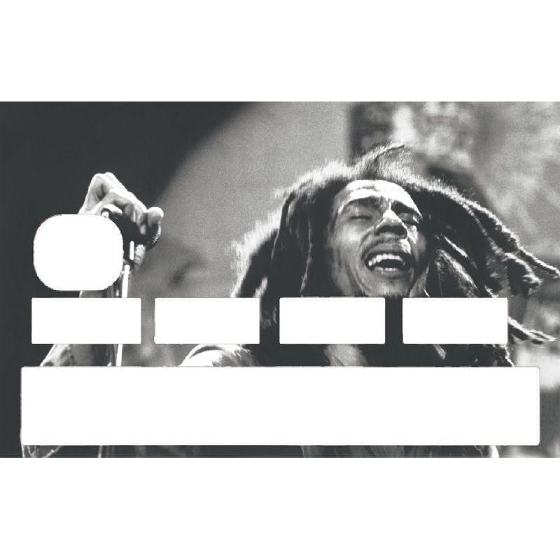 Stickers CB Bob Marley | Stickers carte bancaire Super Fabrique