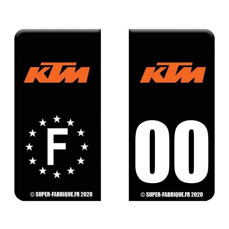 Stickers plaque KTM | Autocollant Super Fabrique