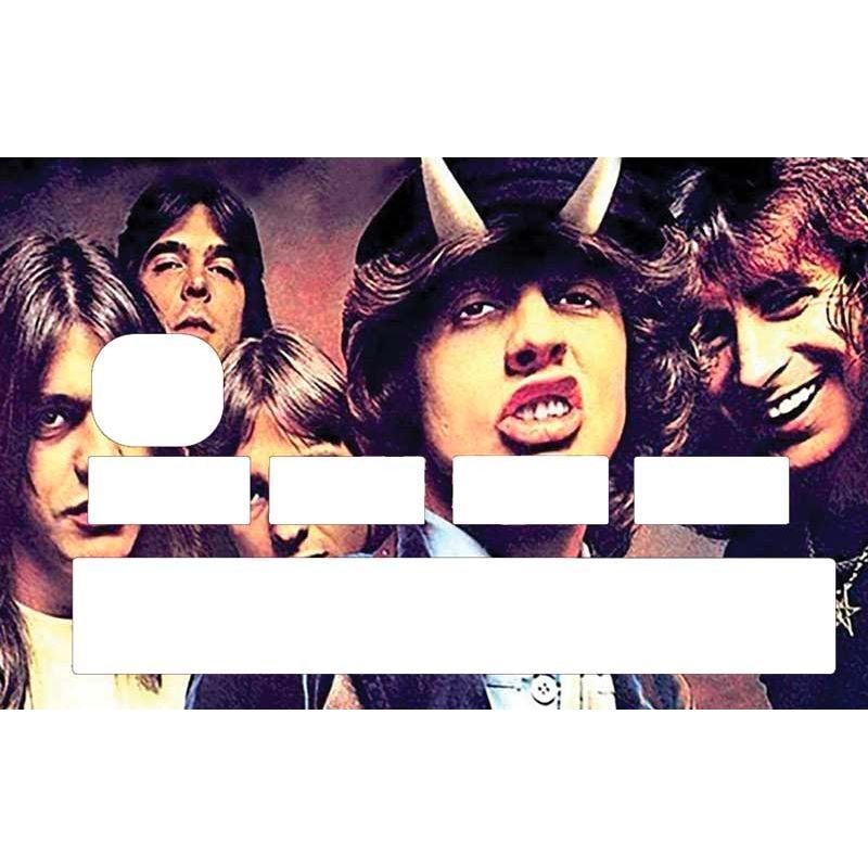 Stickers CB ACDC, autocollant AC/DC pour carte bancaire | Super Fabrique