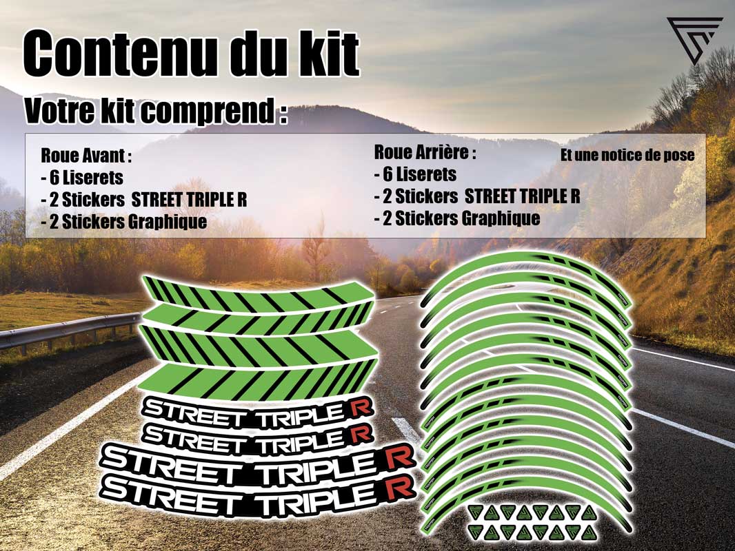 deco autocollants  jantes triumph