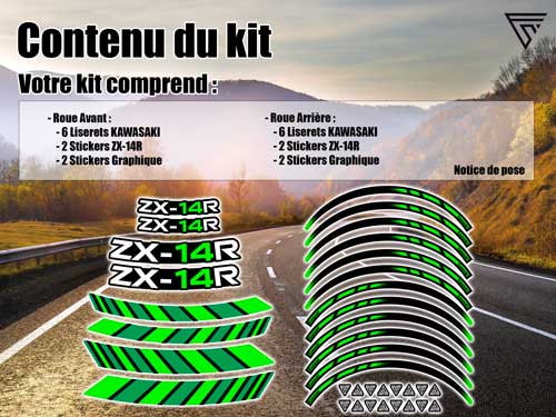 Pack complet kit déco Kawasaki ZX 14R