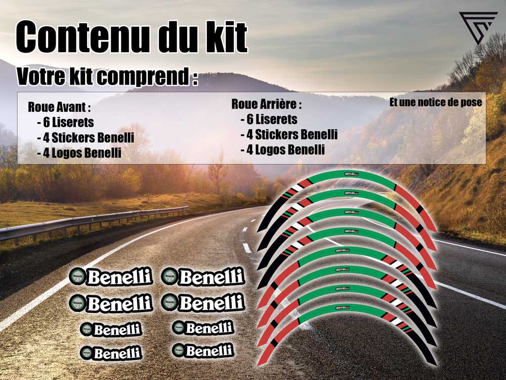 kit planche stickers benelli