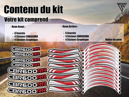 Kit deco jantes moto Honda CBR600RR