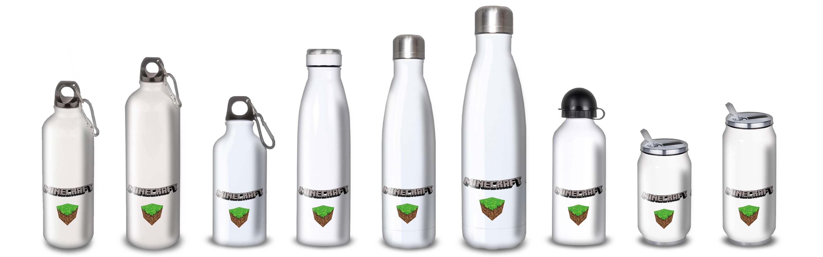 Gourde Alu et Thermos Minecraft