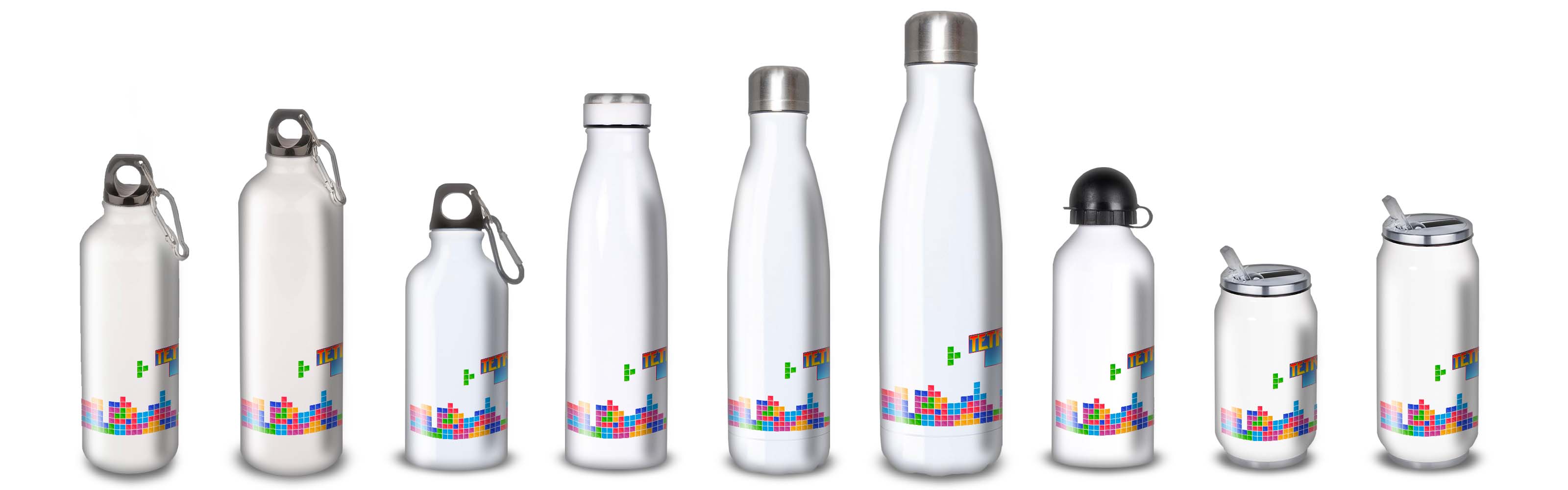 Gourde Alu et Thermos Tetris fun