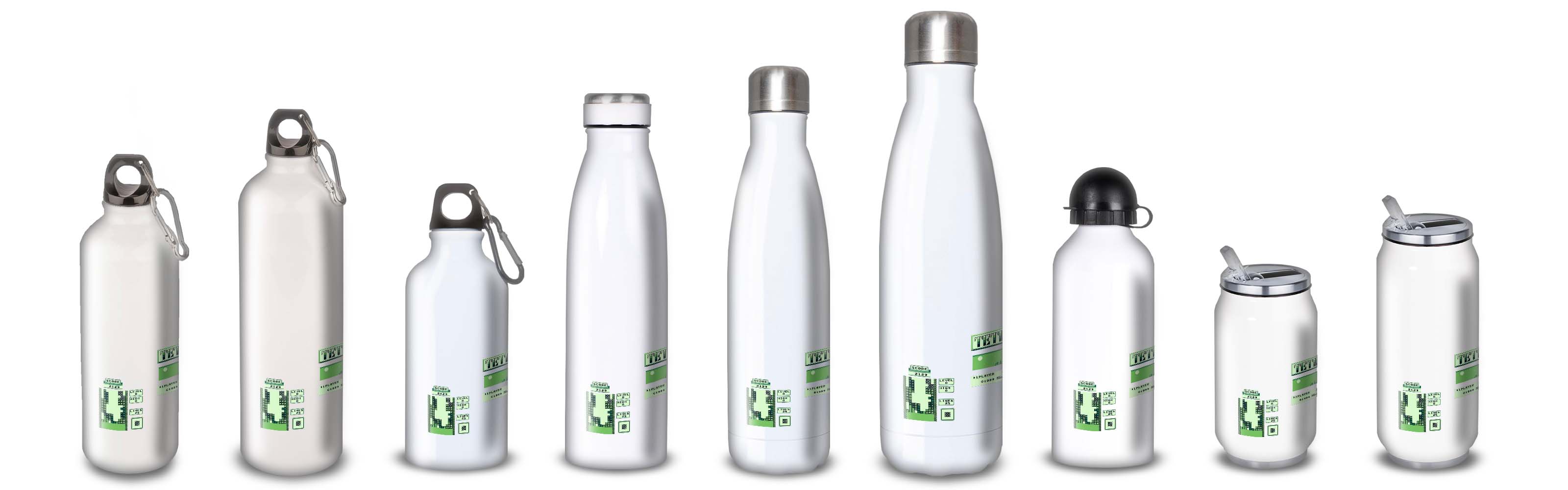 Gourde Alu et Thermos Tetris vintage