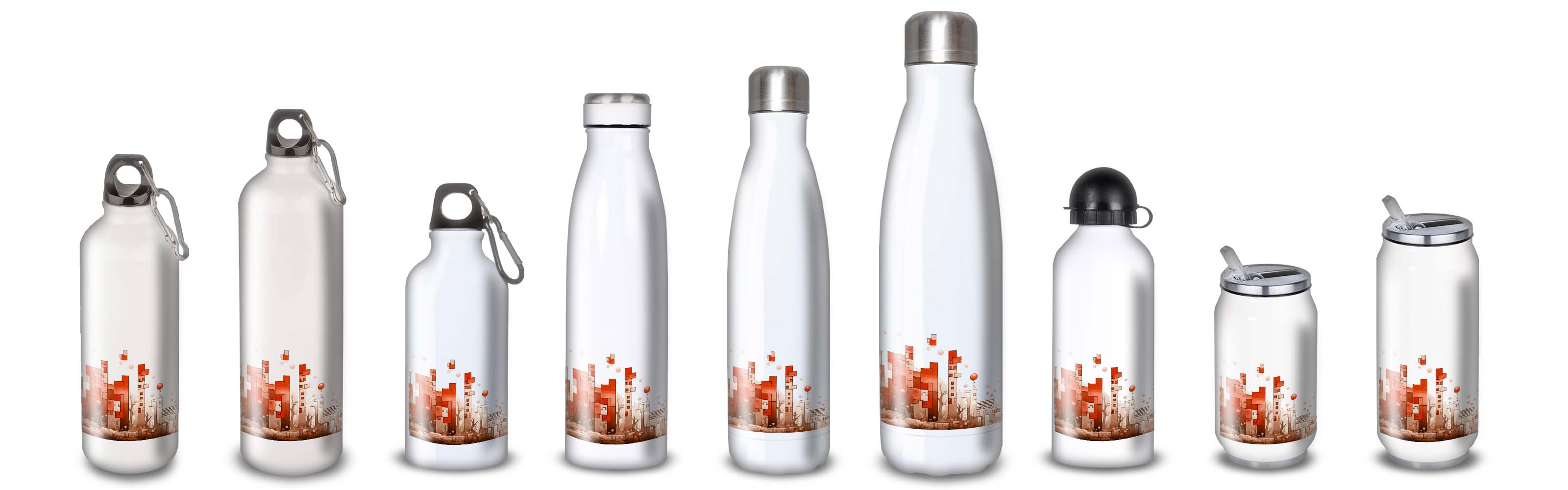 Gourde Alu et Thermos Tetris world